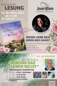 Einladung zum Kulturwochenende vom 6.-8. März! Einladung zum Kulturwochenende vom 6.-8. März!