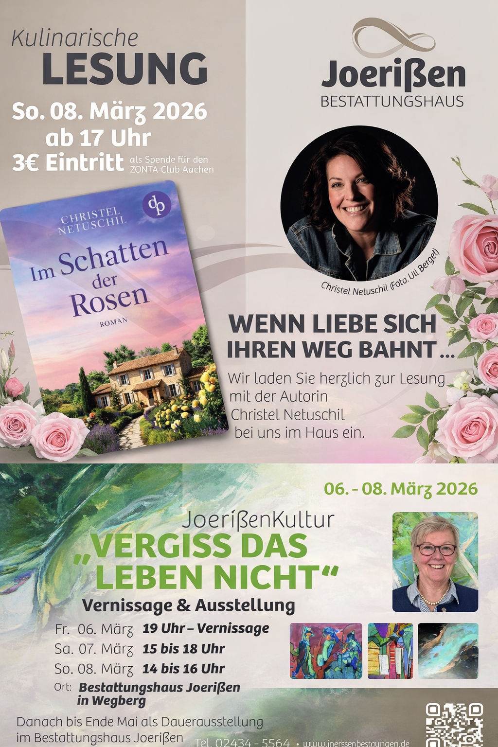 Einladung zum Kulturwochenende vom 6.-8. März!